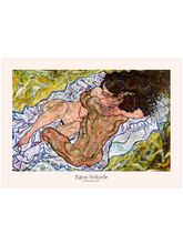 Egon Schiele The Embrace (Lovers II) - Art Print